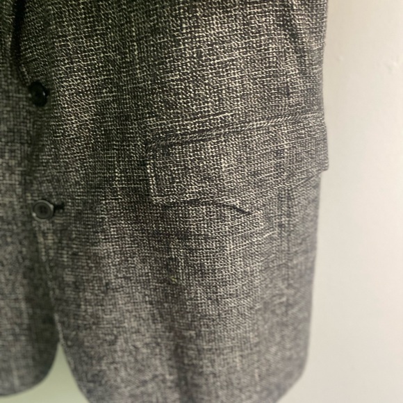 Vintage Circle M Gray Textured Sport Coat with Notched Lapels 40R - Picture 4 of 6